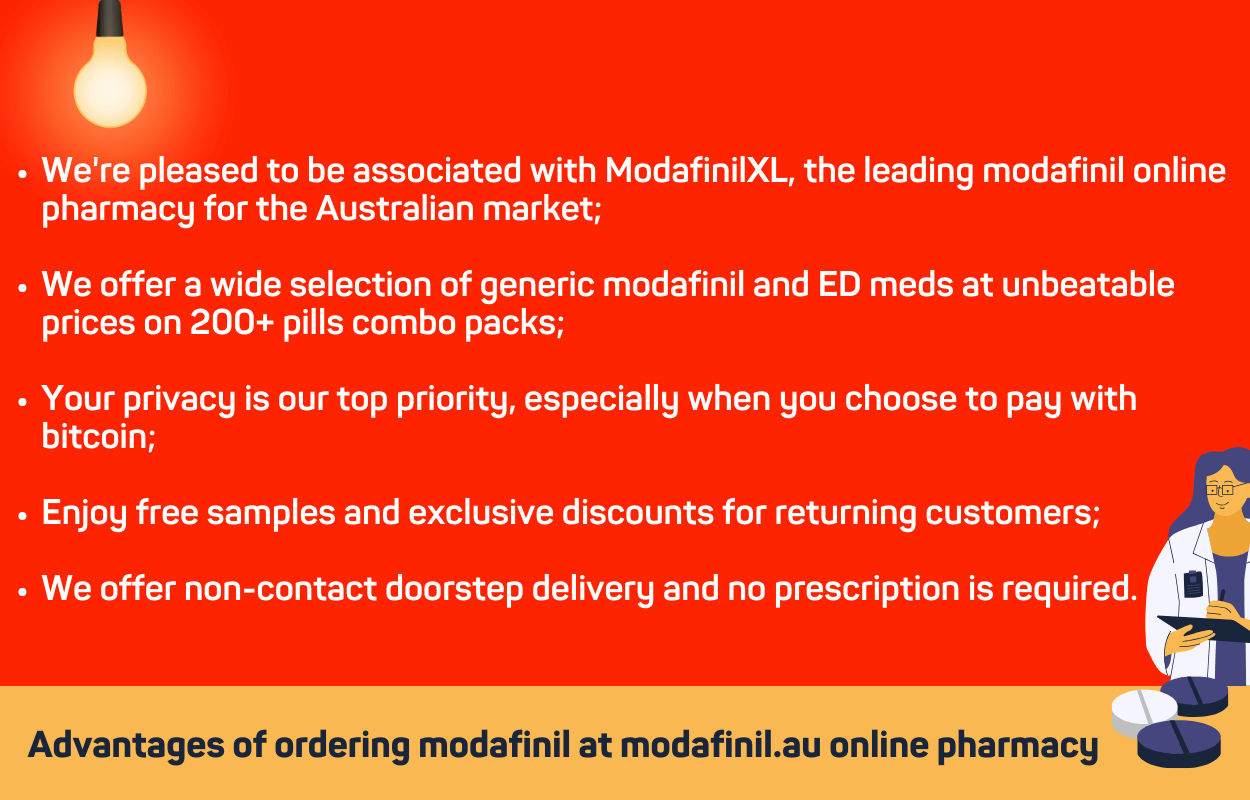 Benefits & Advantages Buying Modafinil Online in Australia